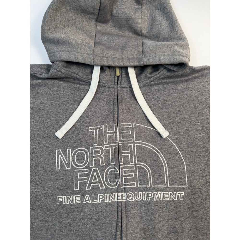 The North Face Full‑Zip Hoodie – Men's Size L – Heather Gray